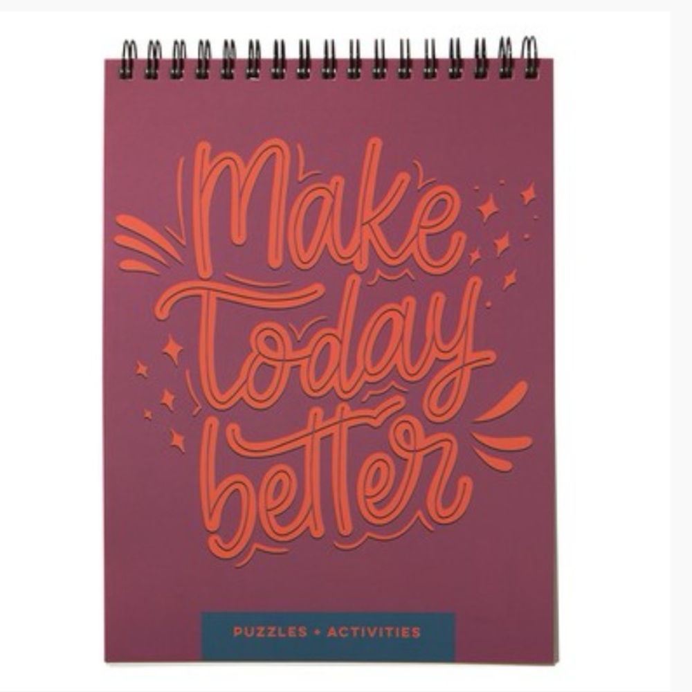 Make Today Better Spiral activity Notebook